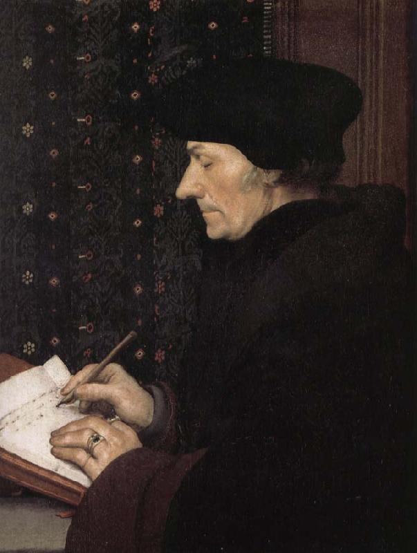 Hans Holbein Writing in the Erasmus oil painting image
